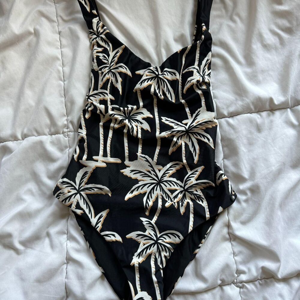 Scotch & Soda Black and White Reversible One Piece Swimsuit XS